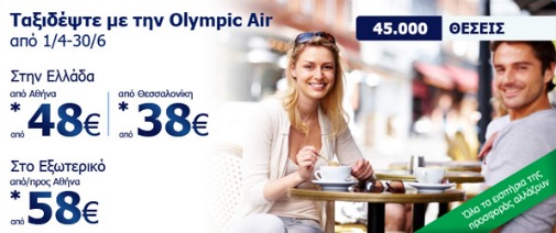 Αεροπορικά Olympic Air Προσφορές Μάρτιος 2011